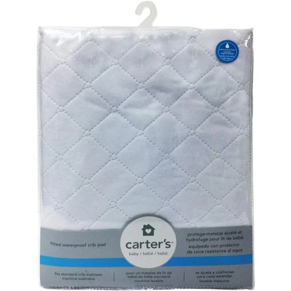 Waterproof Fitted Crib Mattress Pad and Toddler Crib Mattress Protector - Baby